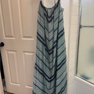 Banana Republic Striped Maxi Dress